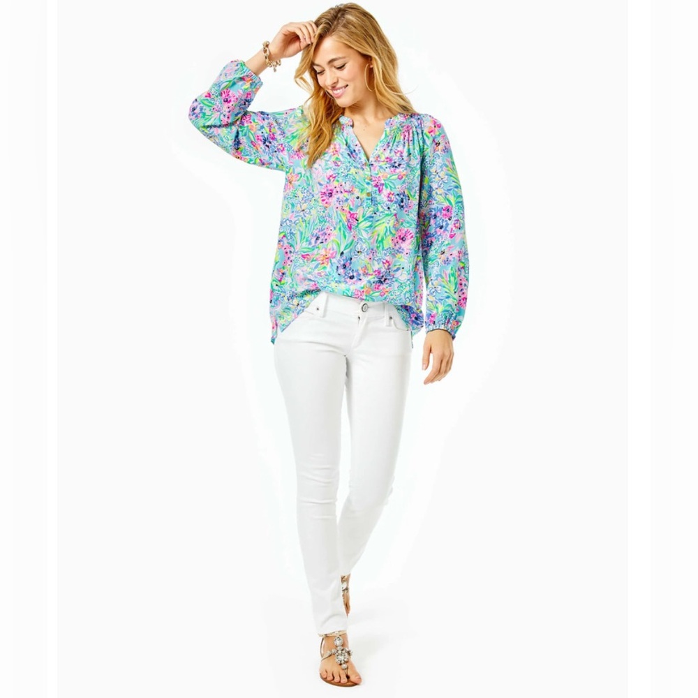 Lilly Pulitzer White Worth Skinny Stretch Jeans size 8